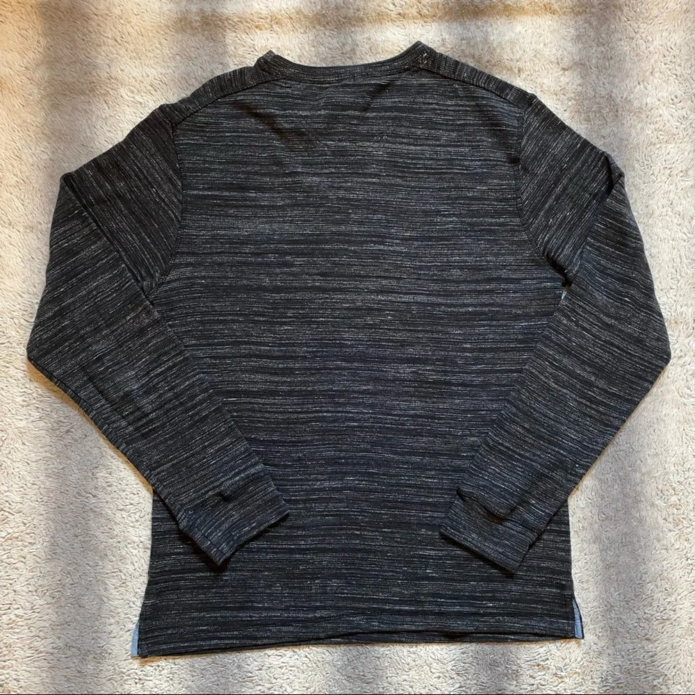 U.S. Polo Assn Long Sleeve Thermal Shirt Mens Large Grey & Black Red Horse - Picture 5 of 5